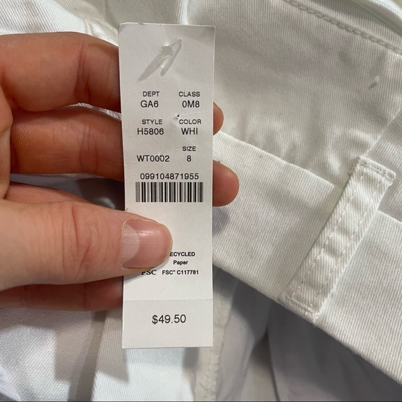 J crew 4” stretch chino shorts white - Picture 3 of 4